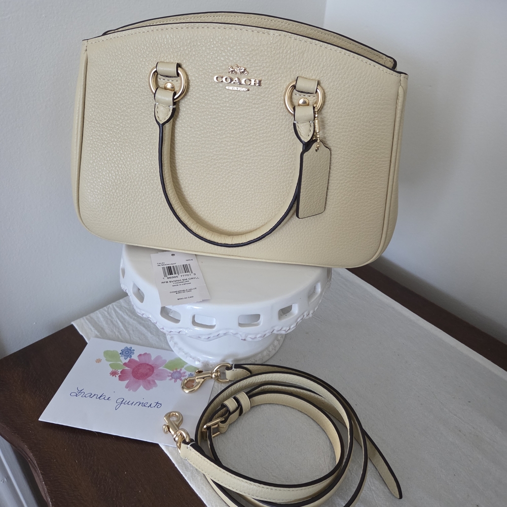 Coach Small Savannah Carryall NWT Color: Moonlight